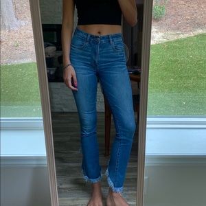 American Eagle Hugh Rise Jegging Crop Flare Size 8
